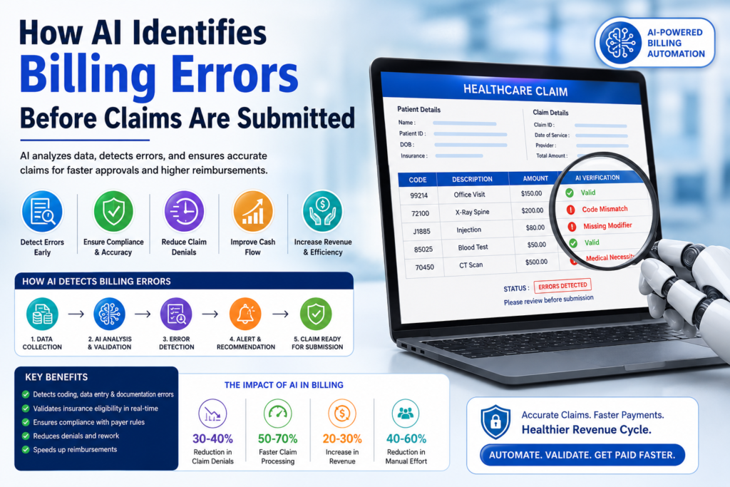 How AI Identifies Billing Errors Before Claims Are Submitted