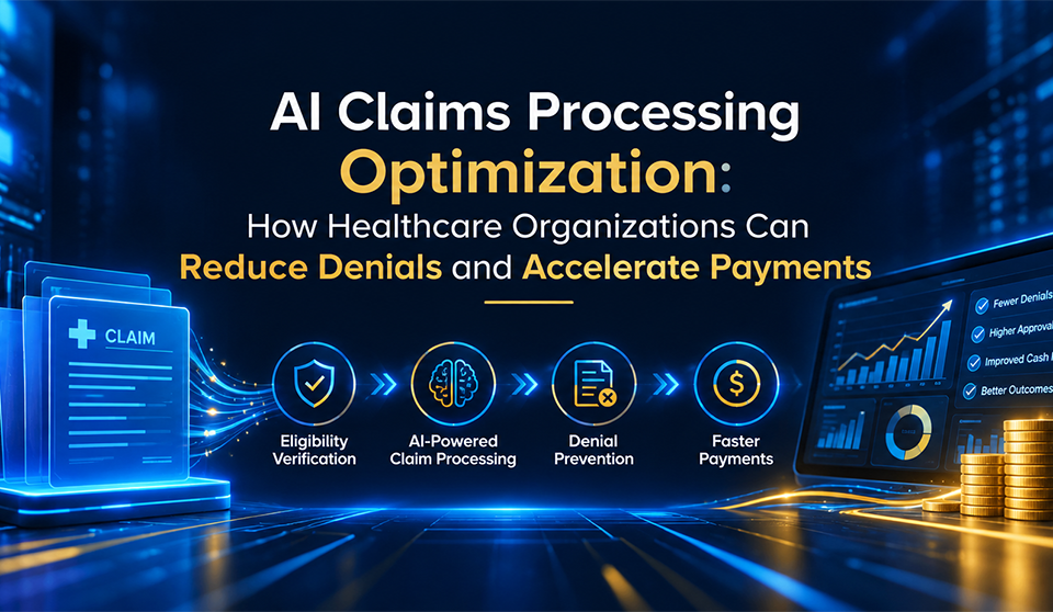 AI Claims Processing Optimization: How Healthcare Organizations Can Reduce Denials and Accelerate Payments AI Claims Processing Optimization: How Healthcare Organizations Can Reduce Denials and Accelerate Payments