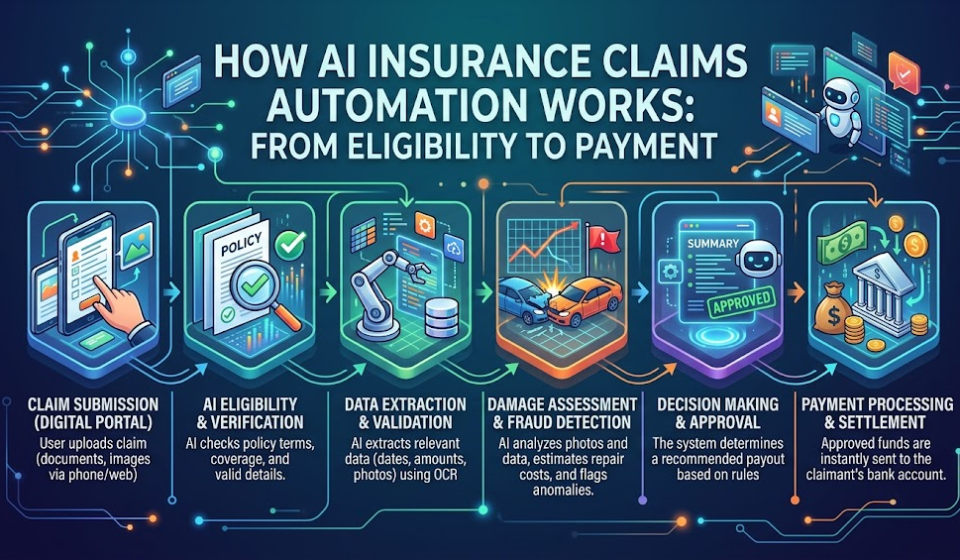 How AI Insurance Claims Automation Works: From Eligibility to Payment How AI Insurance Claims Automation Works: From Eligibility to Payment