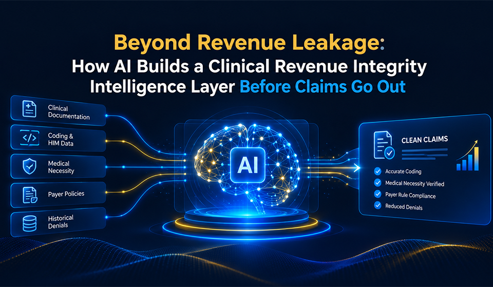 Beyond Revenue Leakage: How AI Builds a Clinical Revenue Integrity Intelligence Layer Before Claims Go Out Beyond Revenue Leakage: How AI Builds a Clinical Revenue Integrity Intelligence Layer Before Claims Go Out